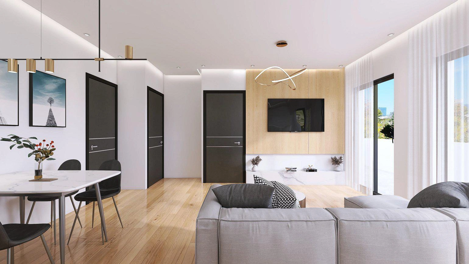 Apartments in a new residential complex in Attica, Greece