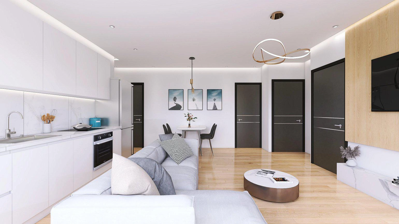 Apartments in a new residential complex in Attica, Greece