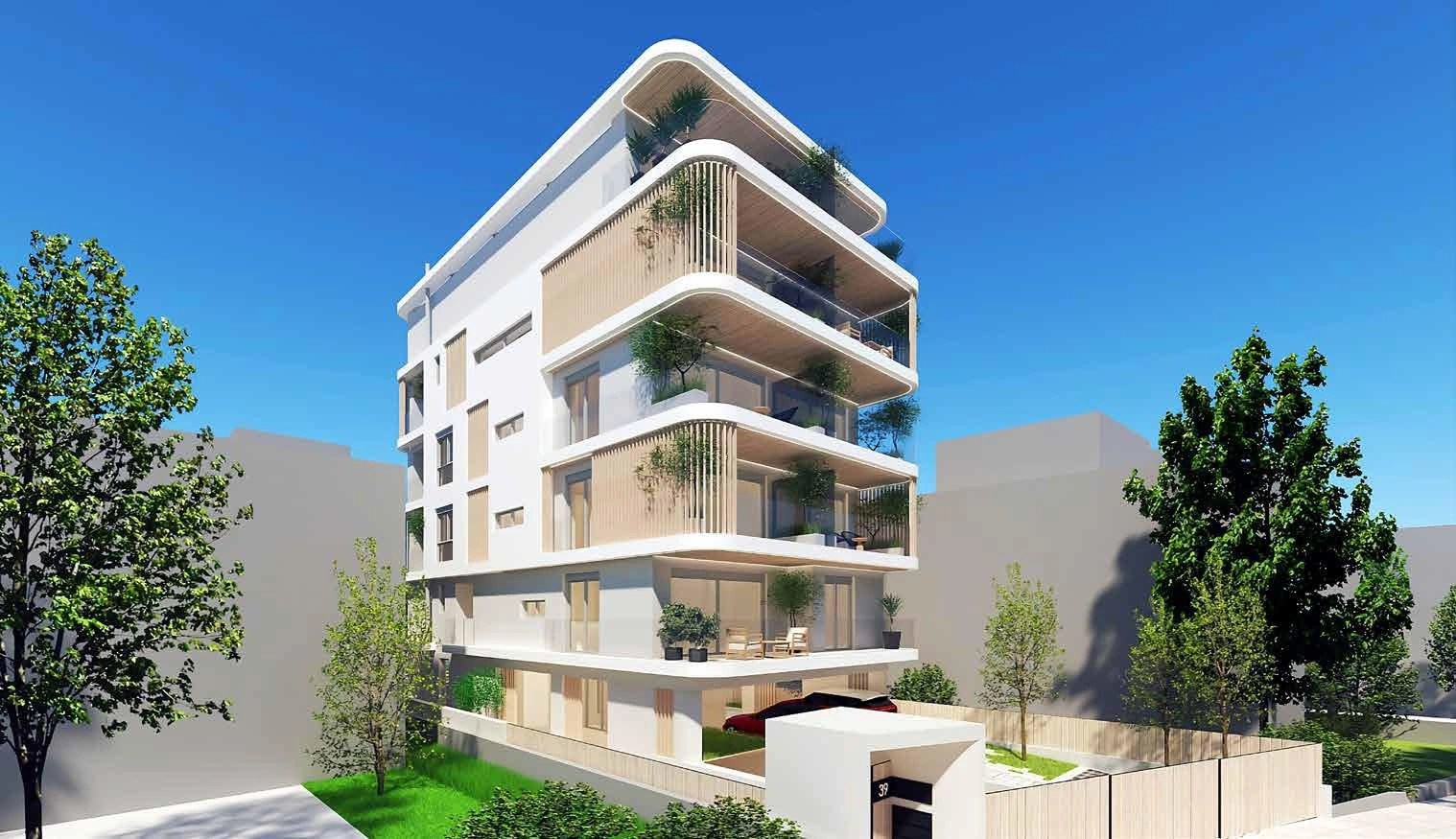 Apartments in a modern residential complex in Attica, Greece
