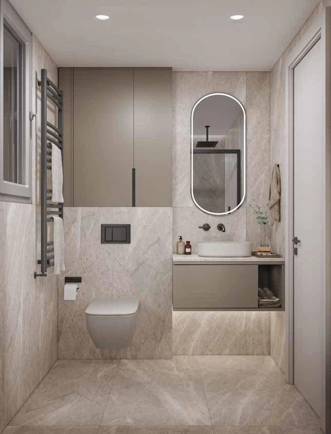 Apartments in a modern residential complex in Attica, Greece