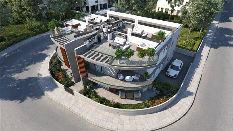 آپارتمان در یک مجتمع مسکونی مدرن در پافوس، قبرس