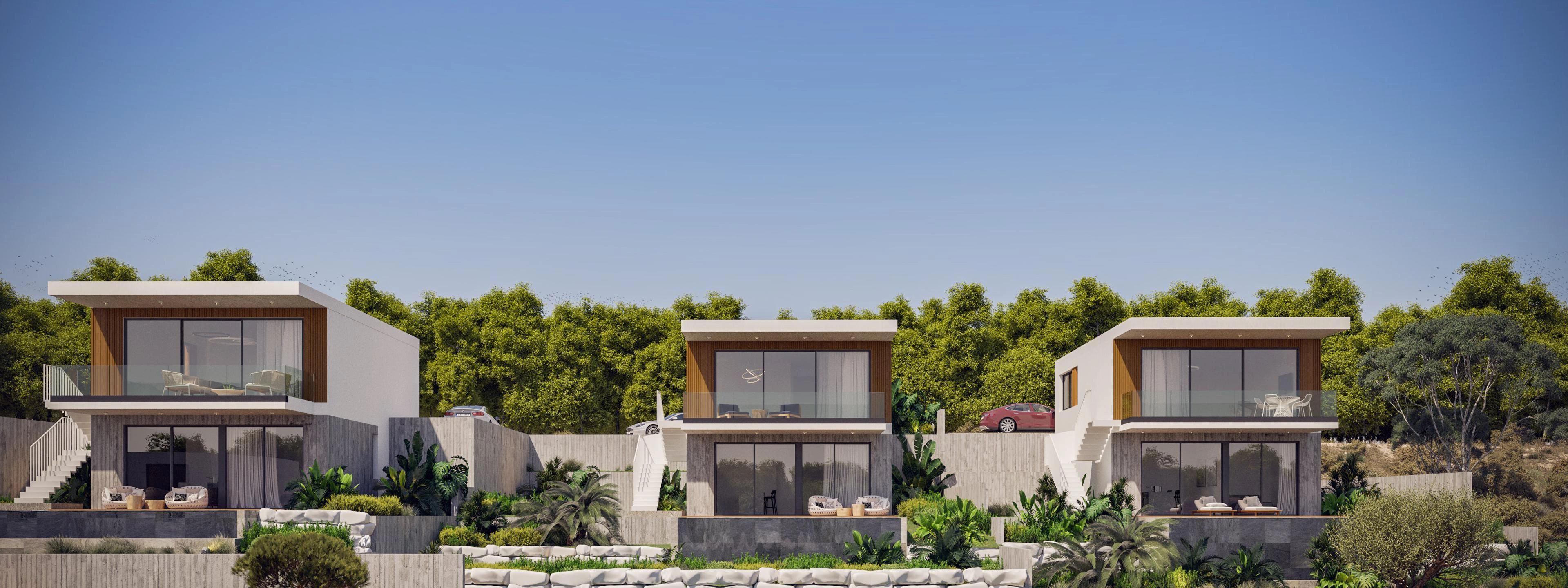 Villas in a modern residential complex in Paphos, Cyprus