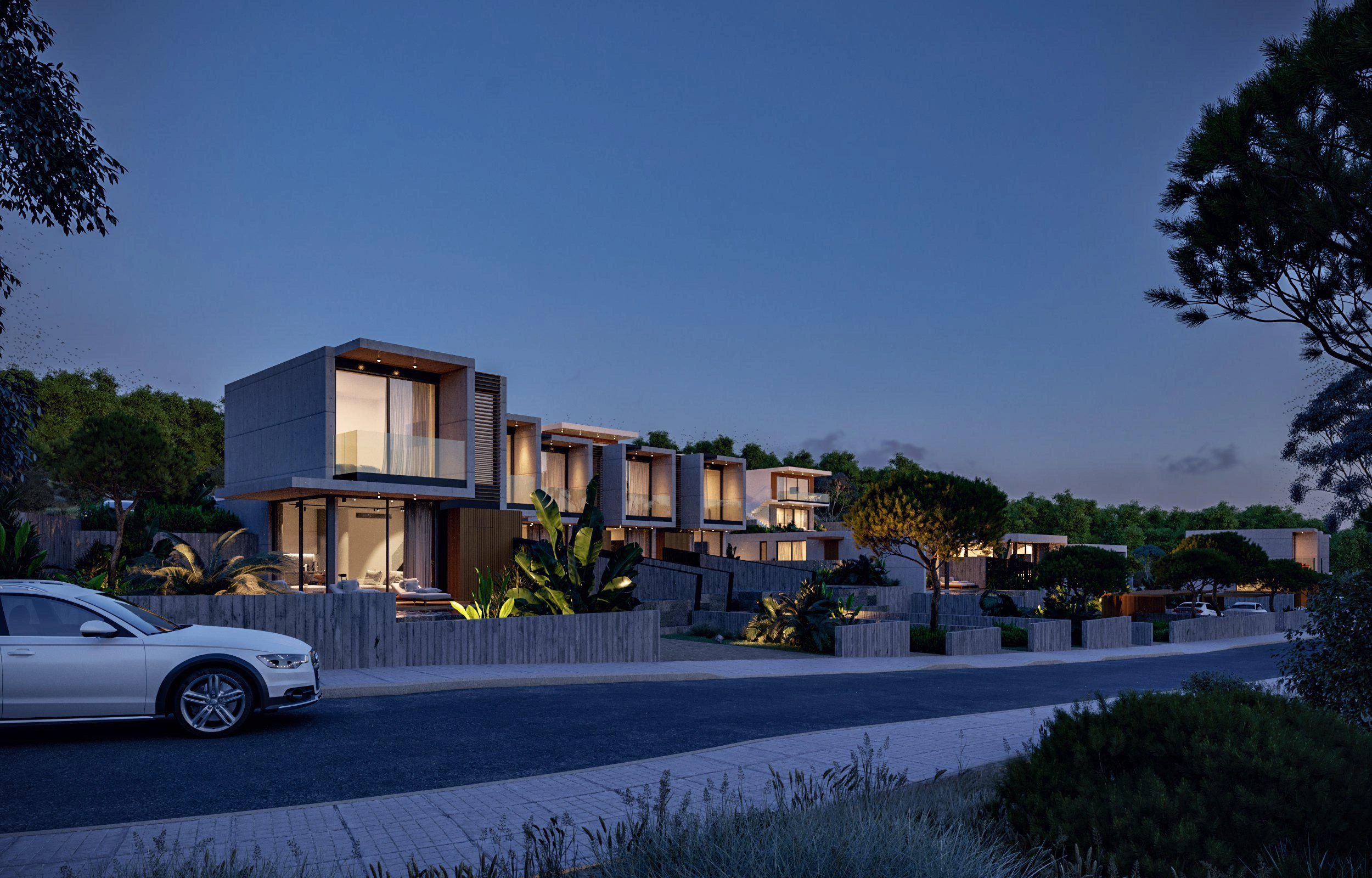 Villas in a modern residential complex in Paphos, Cyprus