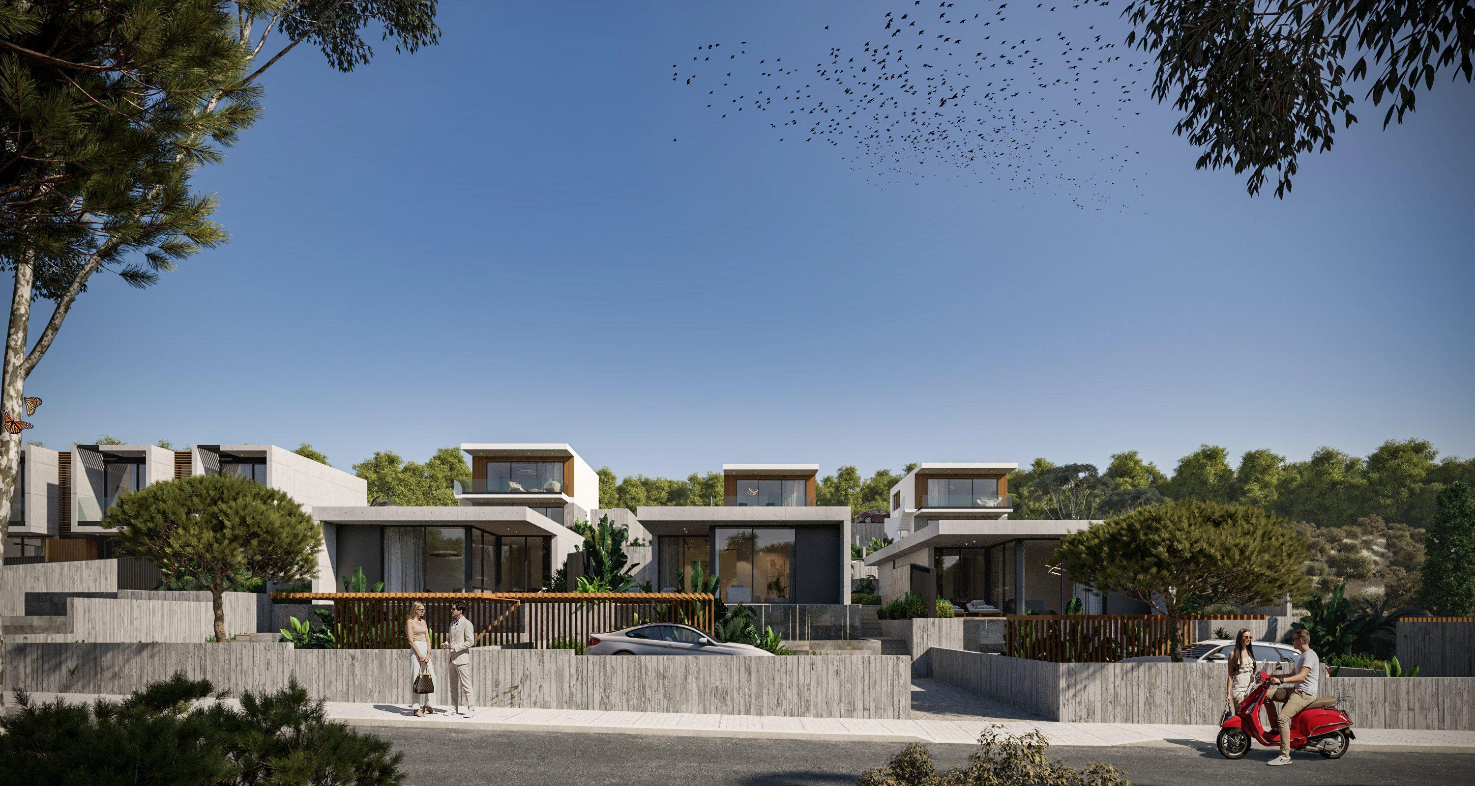 Villas in a modern residential complex in Paphos, Cyprus