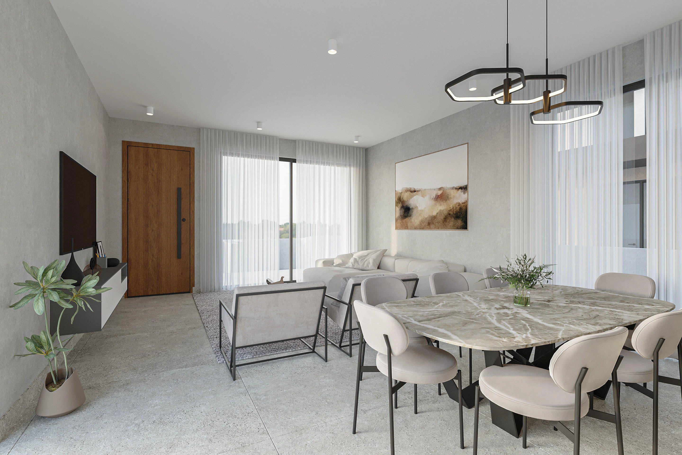 Villas in a modern residential complex in Paphos, Cyprus