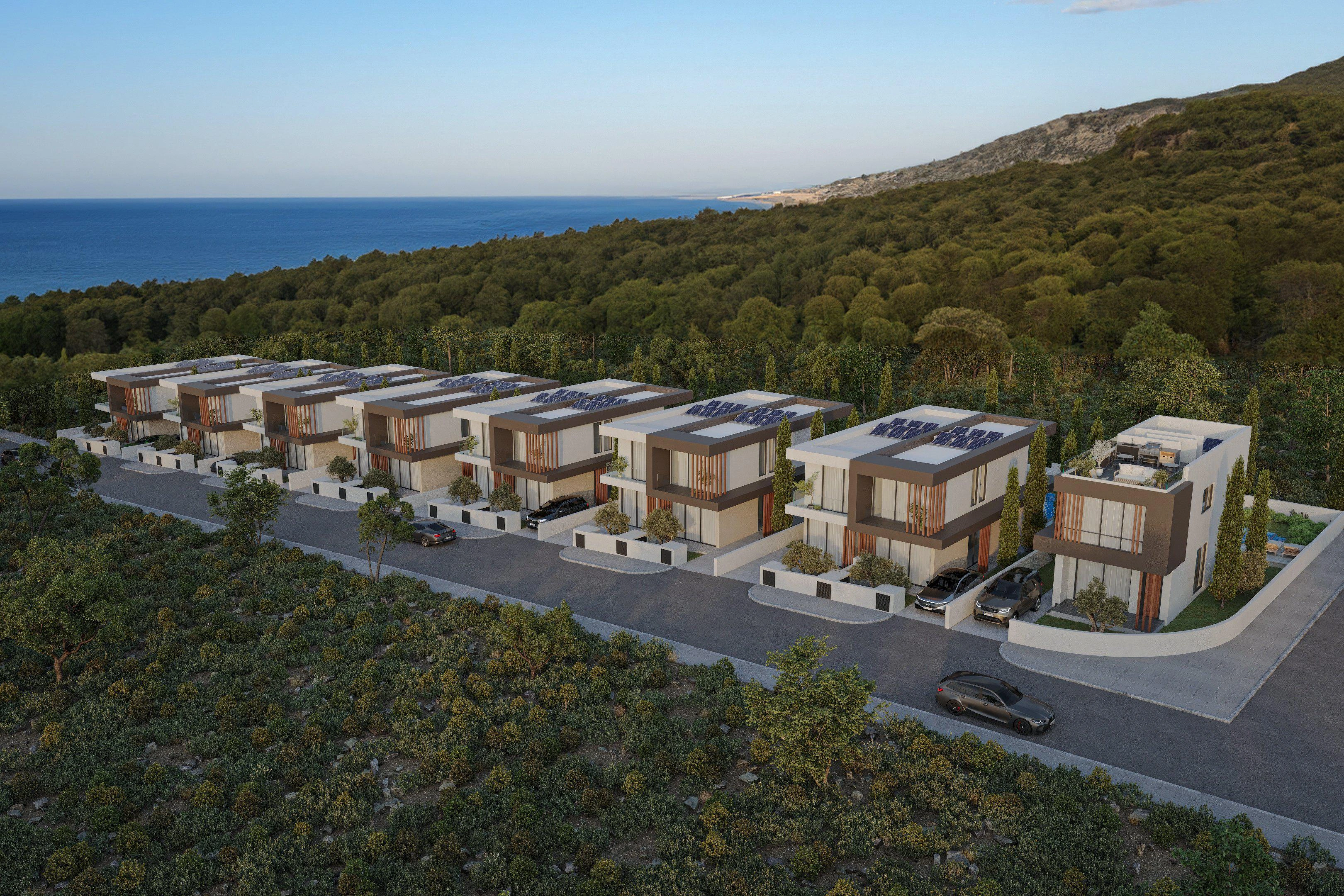 Villas in a modern residential complex in Paphos, Cyprus