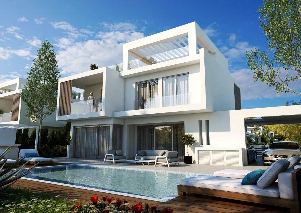 Villas in a new development project in Larnaca, Cyprus