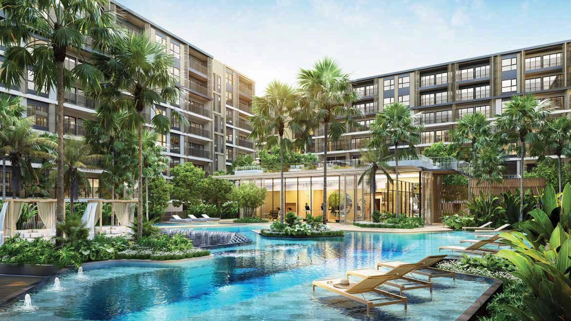 Apartments in a residential complex near Bang Tao Beach, Phuket, Thailand