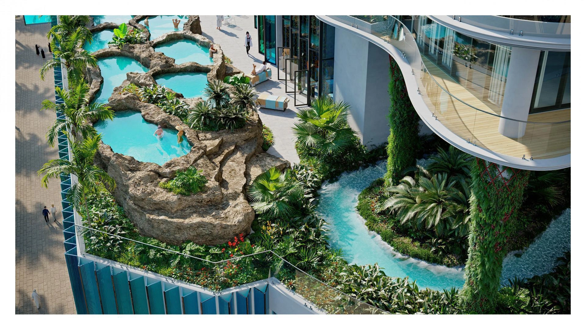 Business Bay, Dubai, Birleşik Arap Emirlikleri'nde lüks daireler