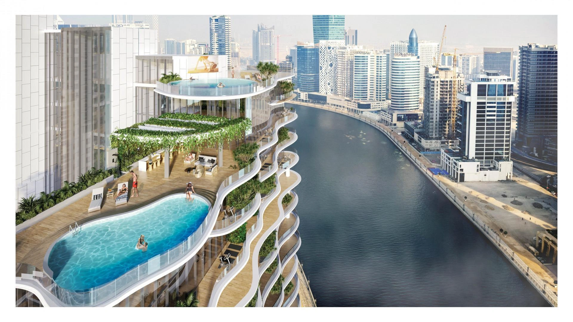 Business Bay, Dubai, Birleşik Arap Emirlikleri'nde lüks daireler