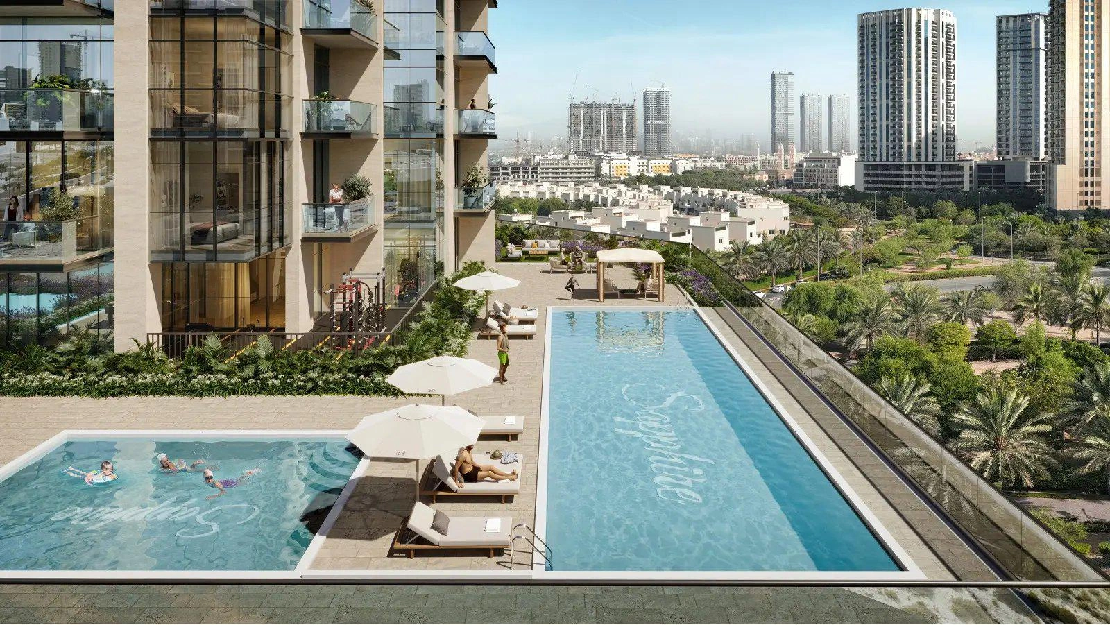 Apartamentos em um empreendimento residencial em Jumeirah Village Circle, Dubai, Emirados Árabes Unidos