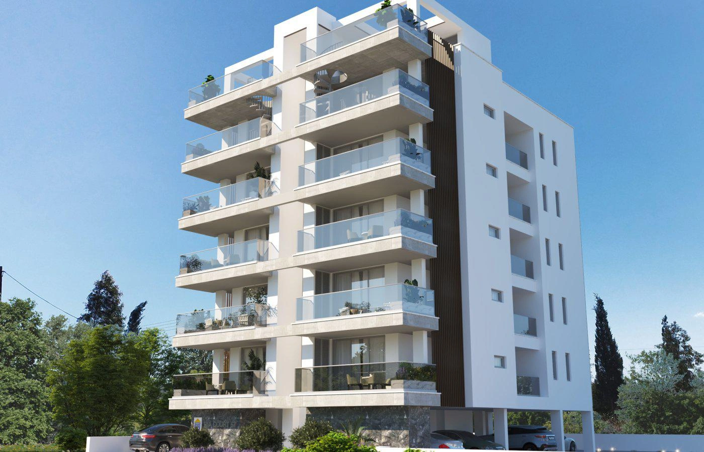 آپارتمانها در مجتمع مسکونی مدرن در لارناکا، قبرس