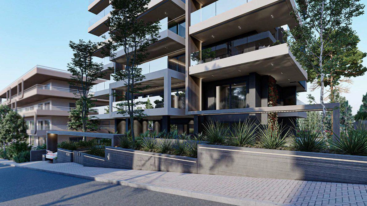 شقق مع منطقة خضراء في أتيكا، اليونان