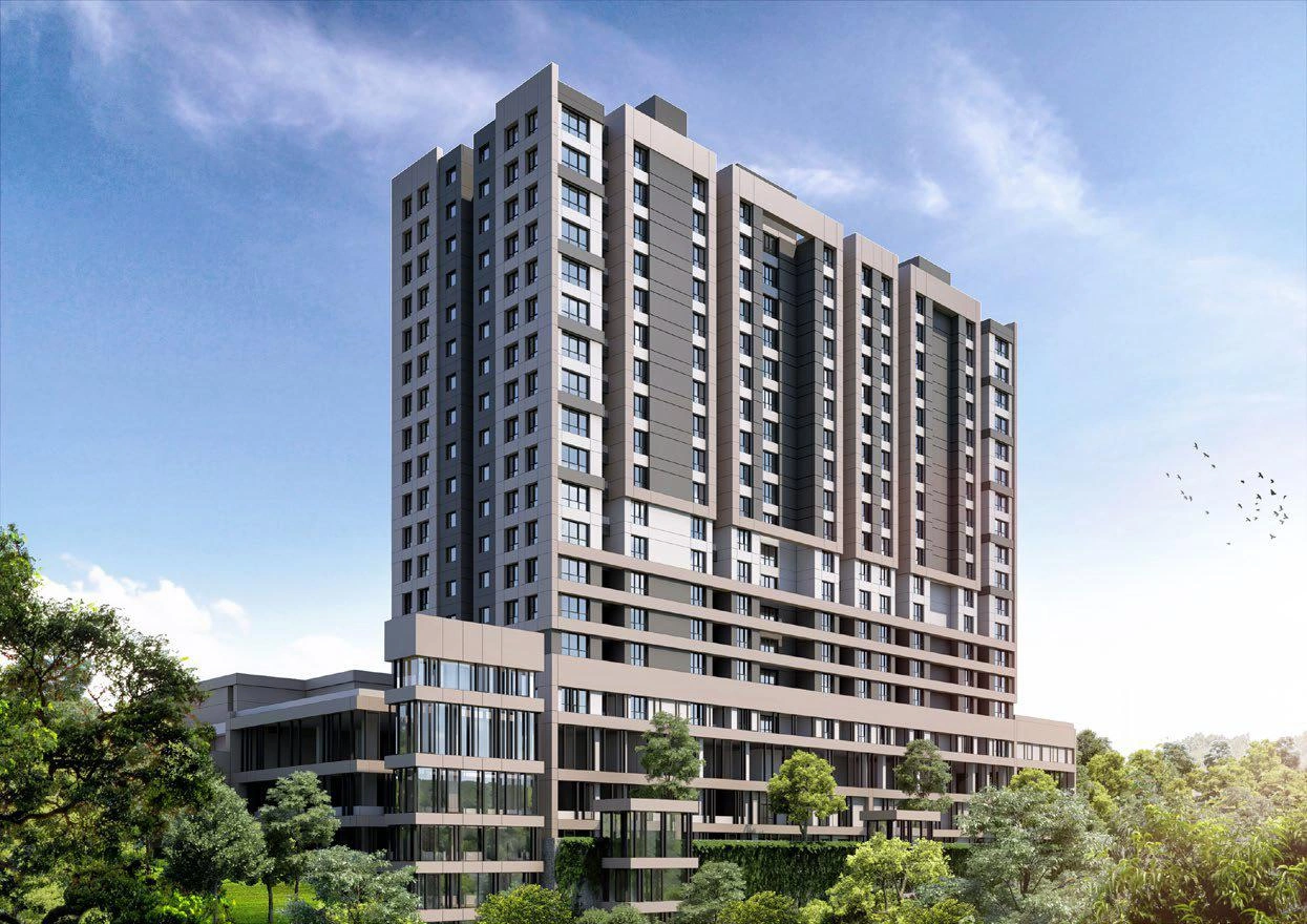 Residences in a modern residential complex in Istanbul, Turkiye