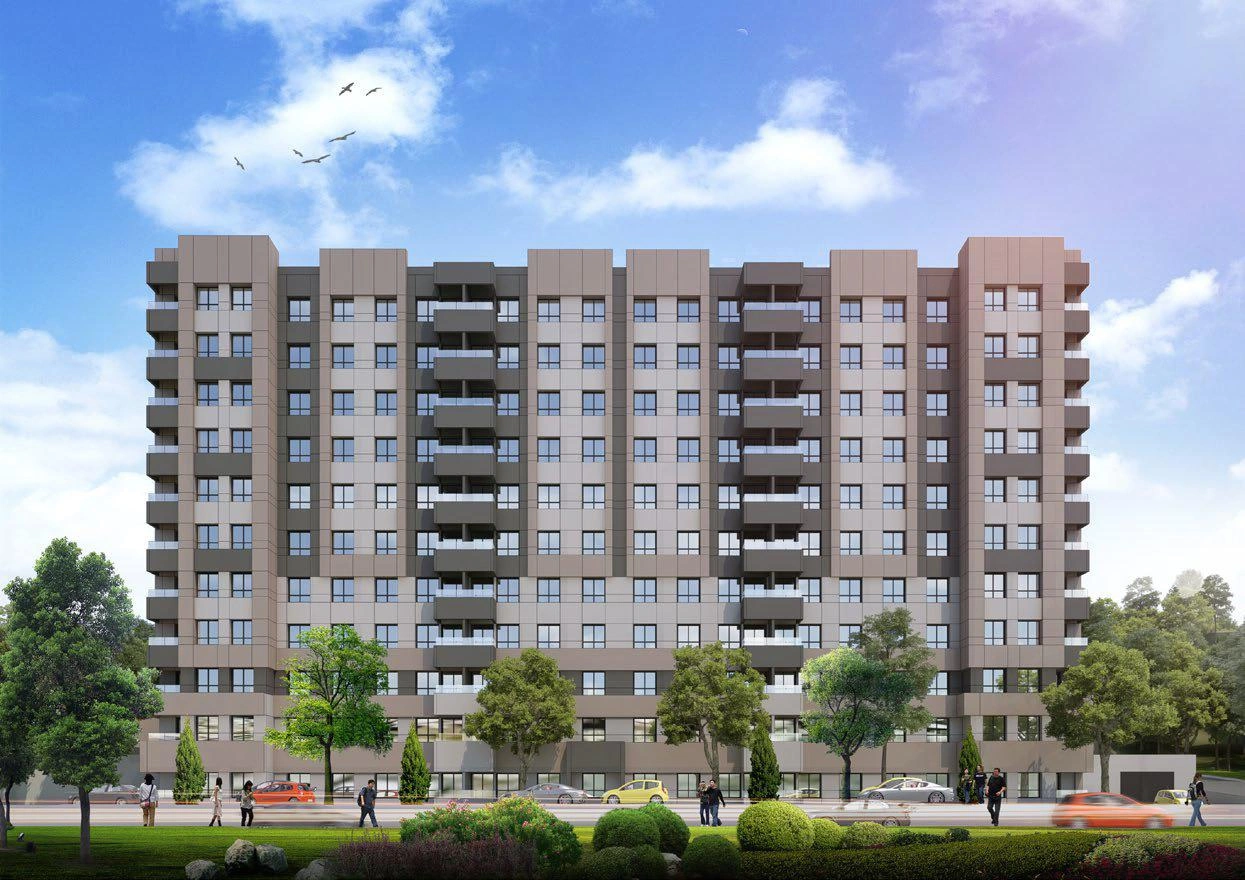 Residences in a modern residential complex in Istanbul, Turkiye
