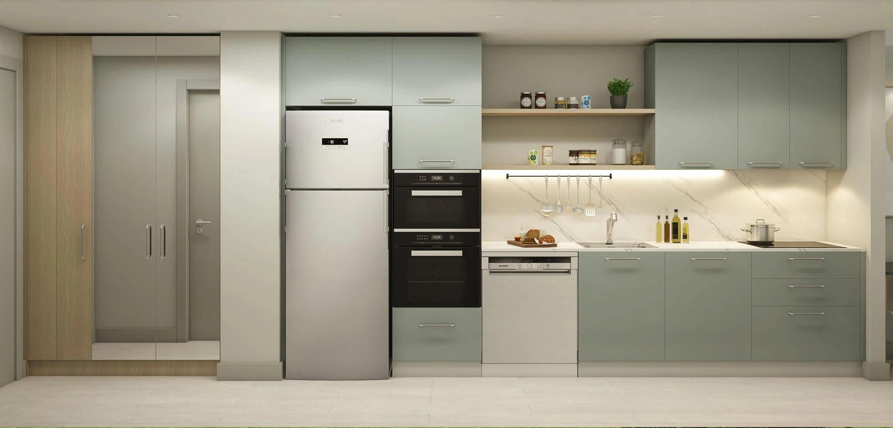 Residences in a modern residential complex in Istanbul, Turkiye