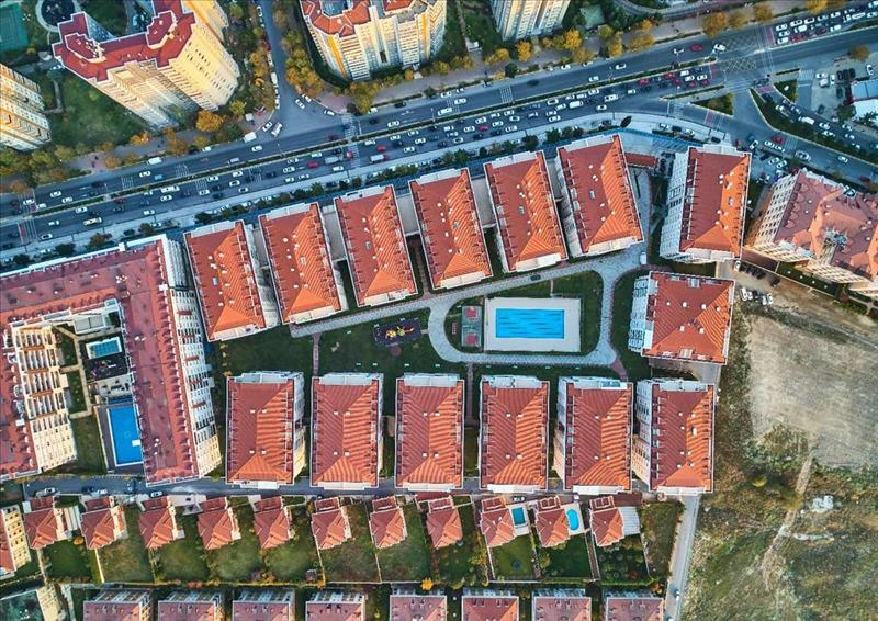 Apartments in a residential complex near the beach and marina in Istanbul, Turkiye