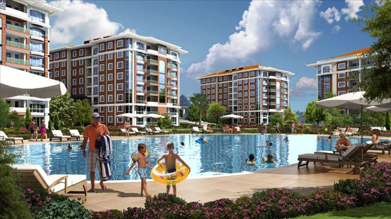 شقق في مجمع سكني قرب الشاطئ والمارينا في إسطنبول، تركيا