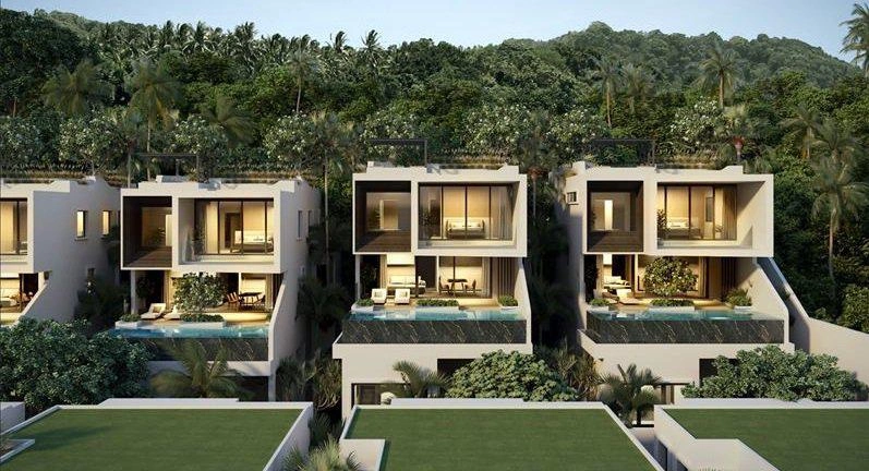 فلل بإطلالة بانورامية على البحر في بوكيت، تايلاند