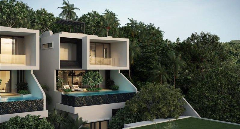 فلل بإطلالة بانورامية على البحر في بوكيت، تايلاند