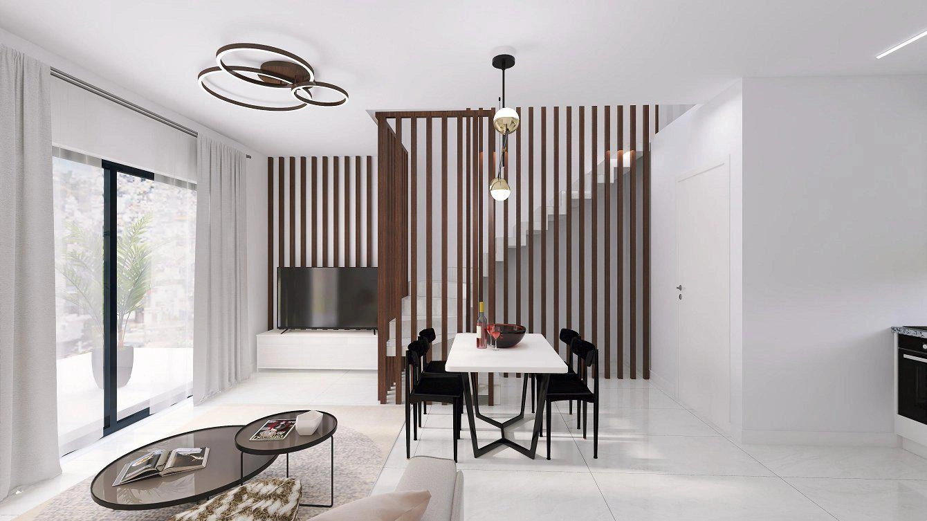 Duplexes in a modern residential complex in Attica, Greece