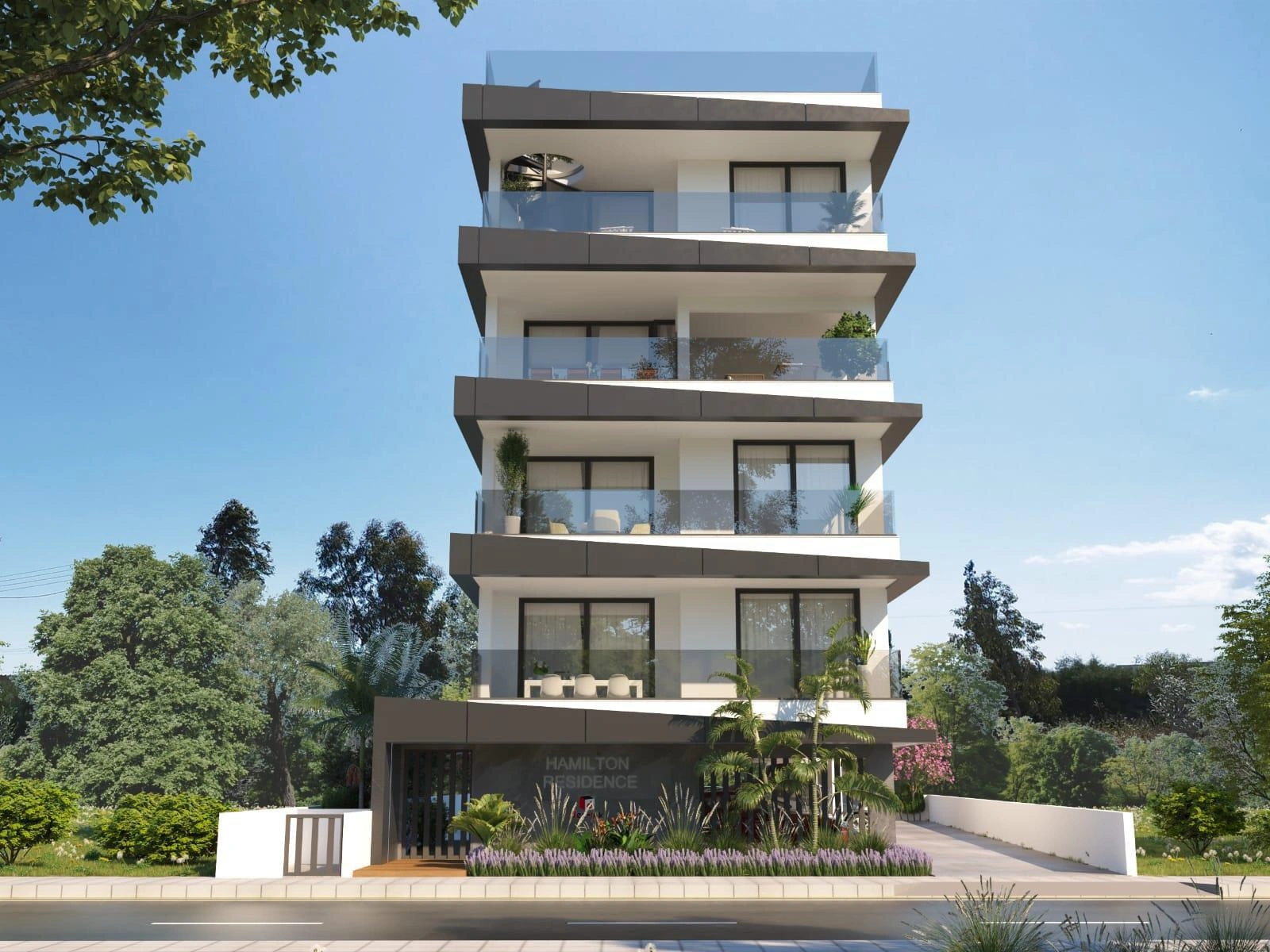 Apartments in a modern residential complex in Larnaca, Cyprus