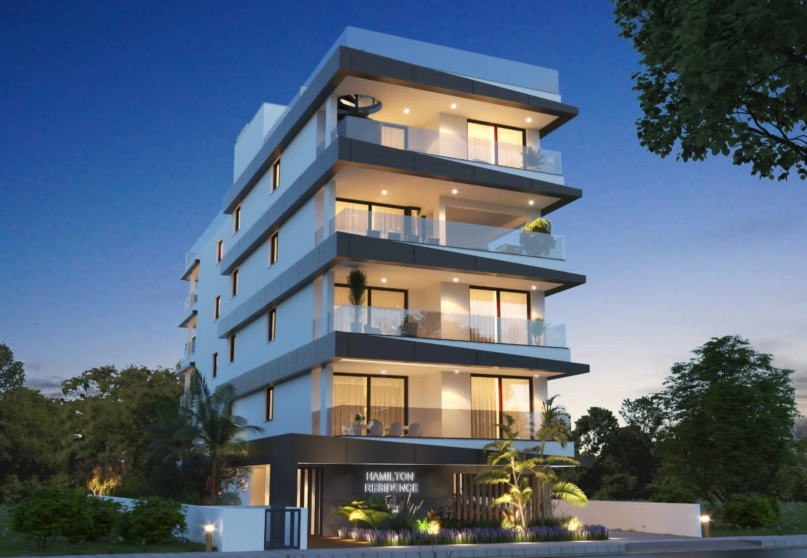 Apartments in a modern residential complex in Larnaca, Cyprus