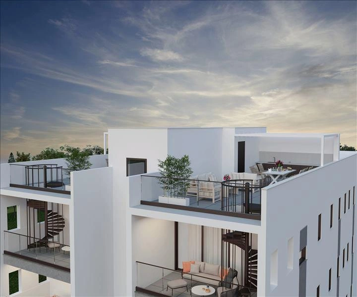 Apartments in a new low-rise residence in Larnaca, Cyprus