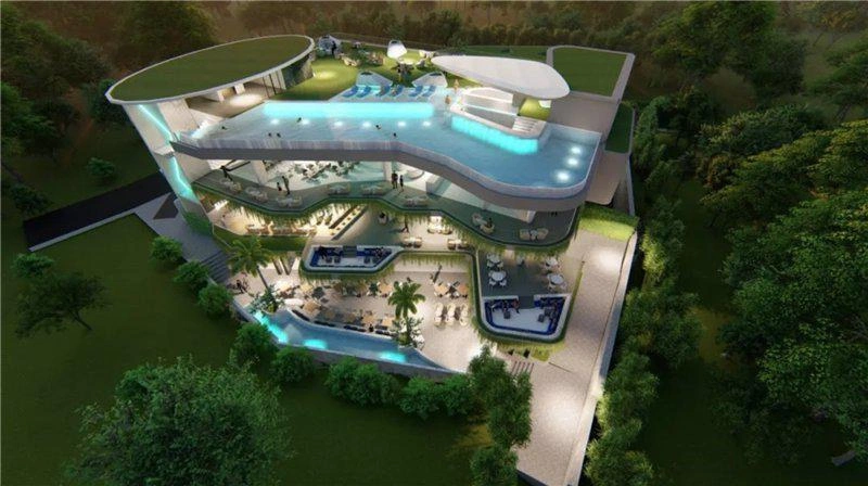 Apartments in a residential complex near Rawai Beach in Phuket, Thailand