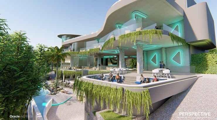 Apartments in a residential complex near Rawai Beach in Phuket, Thailand