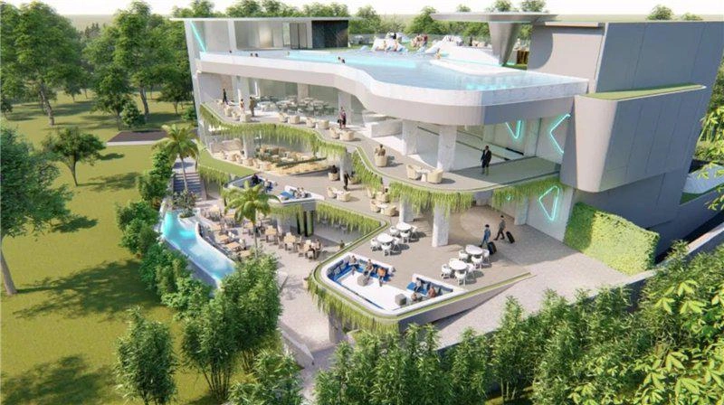 Apartments in a residential complex near Rawai Beach in Phuket, Thailand