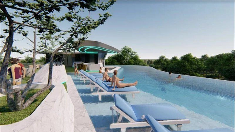 Apartments in a residential complex near Rawai Beach in Phuket, Thailand