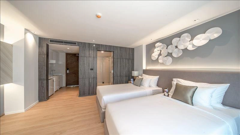 Apartments in a residential complex near Rawai Beach in Phuket, Thailand