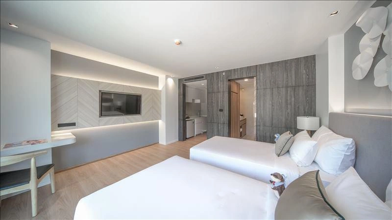 Apartments in a residential complex near Rawai Beach in Phuket, Thailand