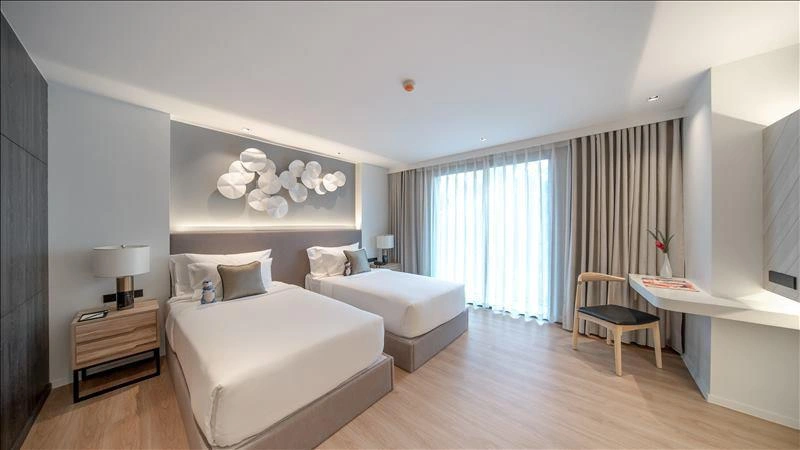 Apartments in a residential complex near Rawai Beach in Phuket, Thailand