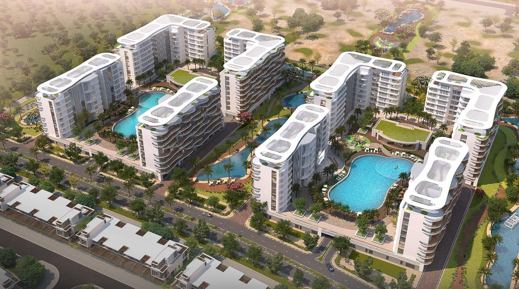位于阿拉伯联合酋长国迪拜 DAMAC Lagoon Views 住宅区的公寓