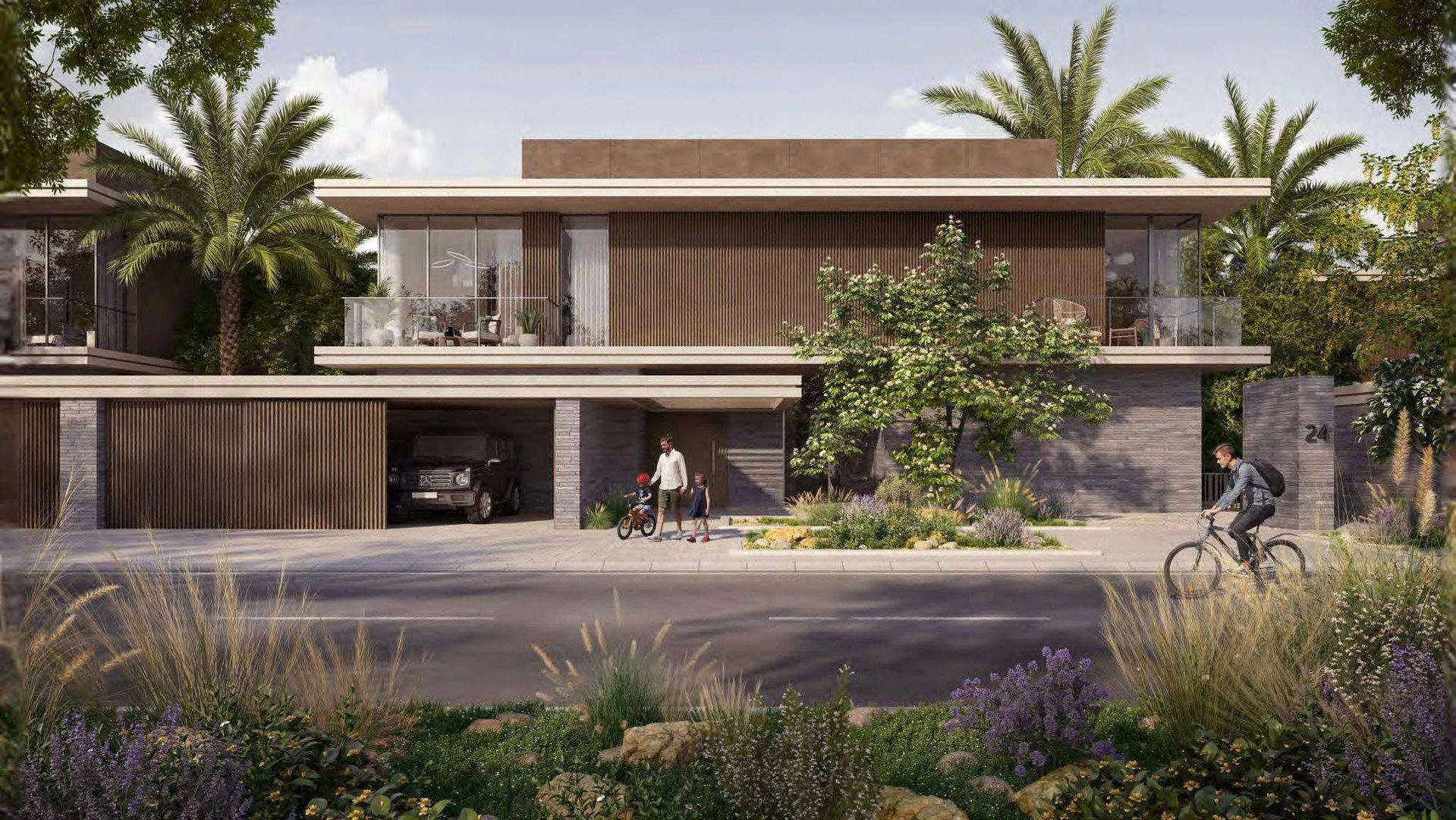 位于迪拜,阿拉伯联合酋长国的现代住宅区别墅