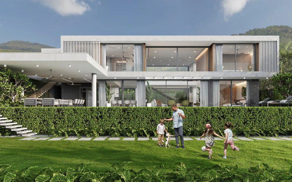 فلل في مجتمع مسوَّر خاص في كو كايو، بوكيت، تايلاند