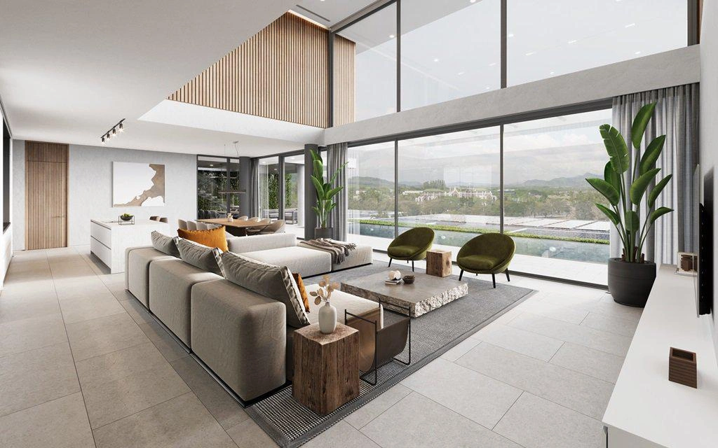 فلل في مجتمع مسوَّر خاص في كو كايو، بوكيت، تايلاند