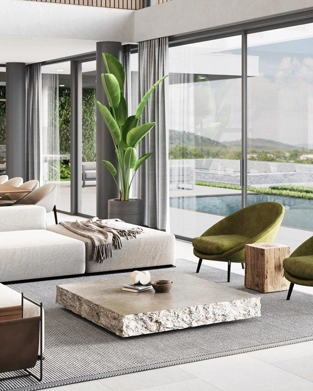 فلل في مجتمع مسوَّر خاص في كو كايو، بوكيت، تايلاند