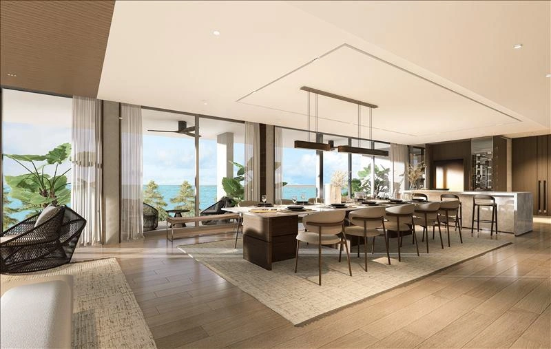 بنتهاوسات على الواجهة البحرية في بانغ تاو، بوكيت، تايلاند