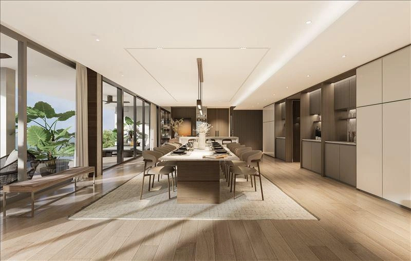 بنتهاوسات على الواجهة البحرية في بانغ تاو، بوكيت، تايلاند