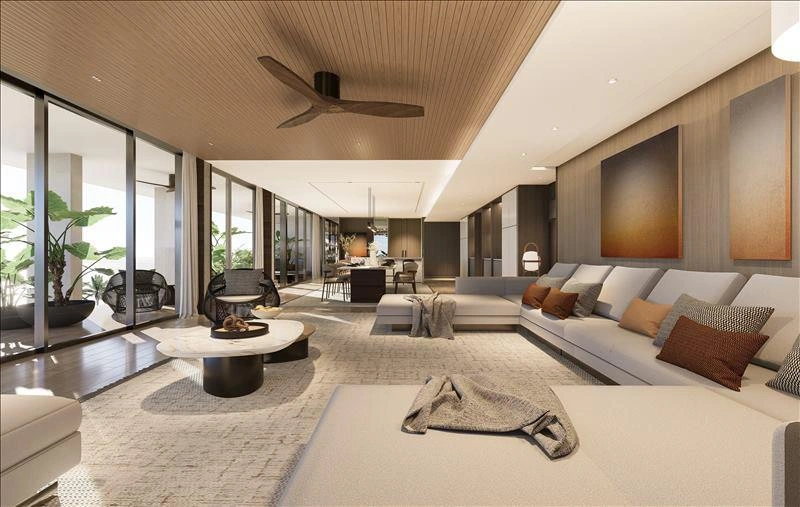 بنتهاوسات على الواجهة البحرية في بانغ تاو، بوكيت، تايلاند