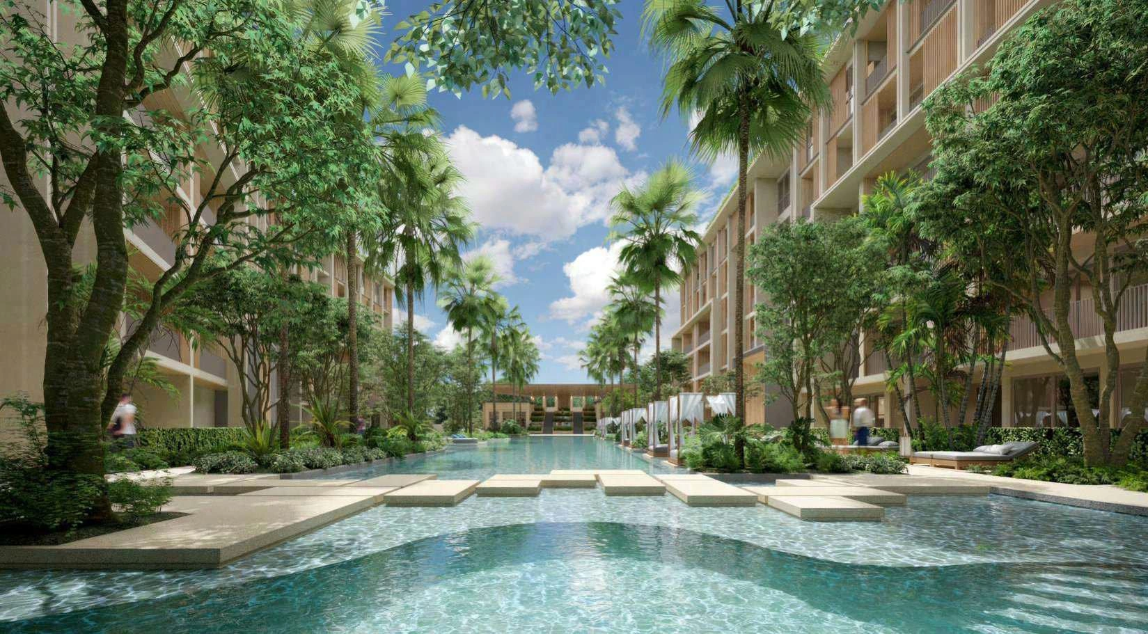 Apartments in a modern residential complex in Bang Tao, Phuket, Thailand