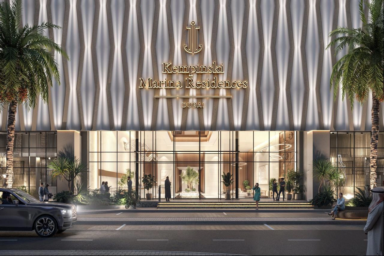 位于阿联酋迪拜迪拜码头的现代住宅综合体内的住宅