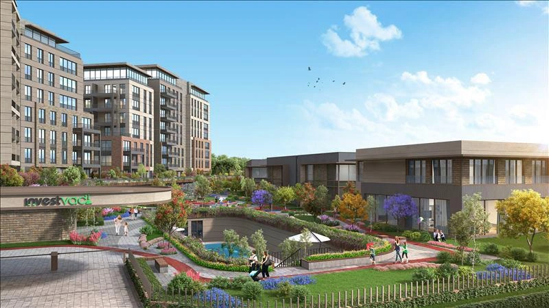 شقق في مجمع سكني بمسبح ومساحات خضراء في إسطنبول، تركيا