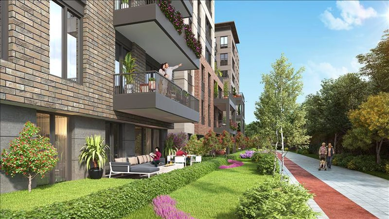 شقق في مجمع سكني بمسبح ومساحات خضراء في إسطنبول، تركيا