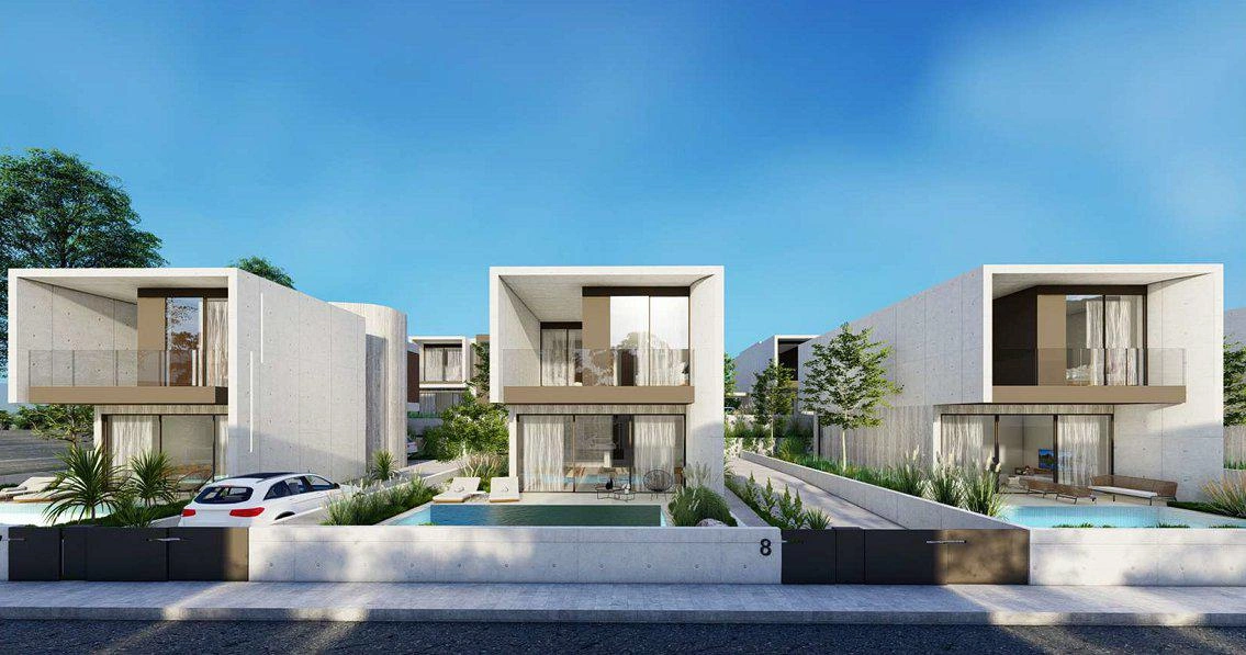 Residences in a residential complex in Paphos, Cyprus
