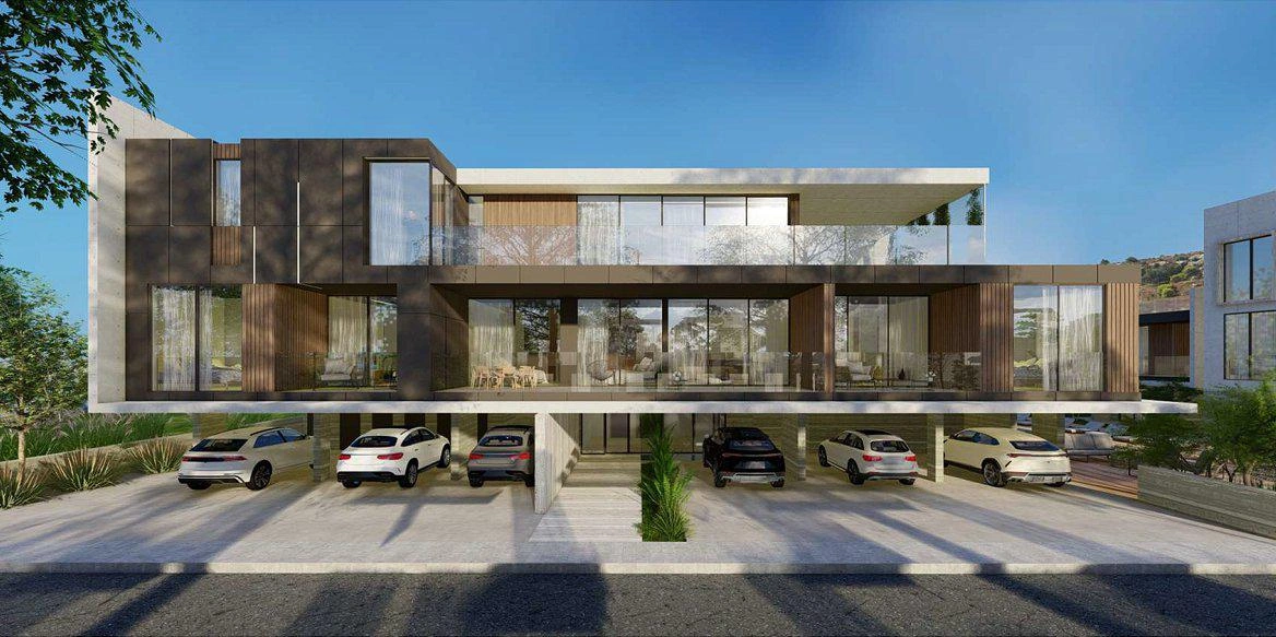 Residences in a residential complex in Paphos, Cyprus