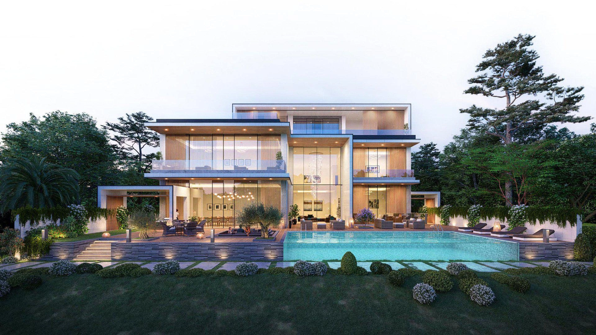 位于迪拜(阿联酋)现代住宅小区的别墅